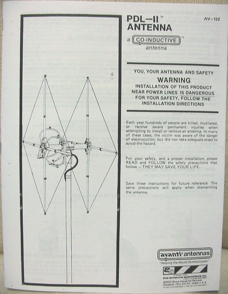 Avanti - Antenna Specialists AV-122 CB Base Antenna Assembly ...