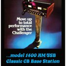 TRS Challenger 1400 AM/SSB Vintage CB Radio Poster 18" x 24"