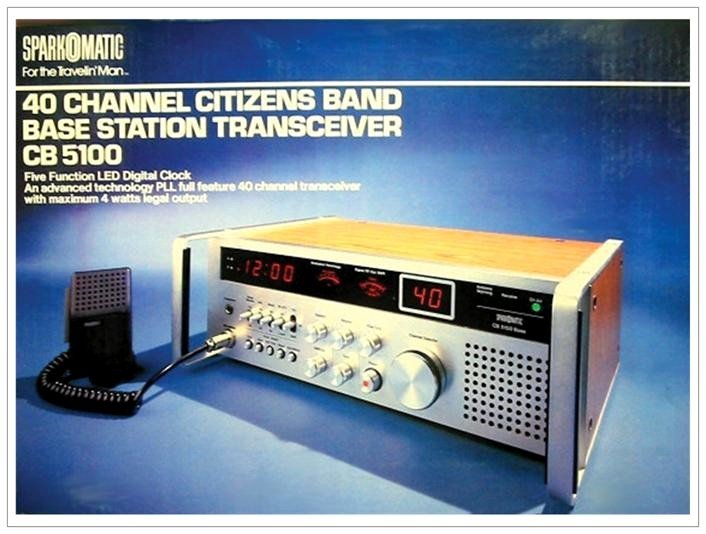 #2 Sparkomatic CB-5100 Vintage CB Radio Poster 18