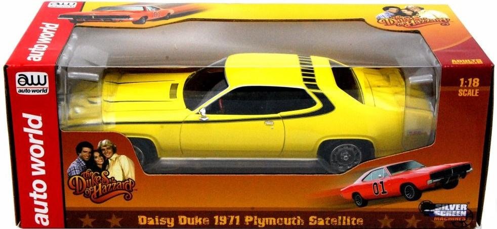 The Dukes Of Hazzard Daisy Duke 1971 Yellow Plymouth Satellite 1:18 ...