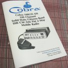 Cobra 148GTL-DX Export CB Radio Owners Manual, Schematic, Parts List