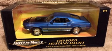 ERTL 1969 Ford Mustang Mach 1 American Muscle 1:18 Diecast New