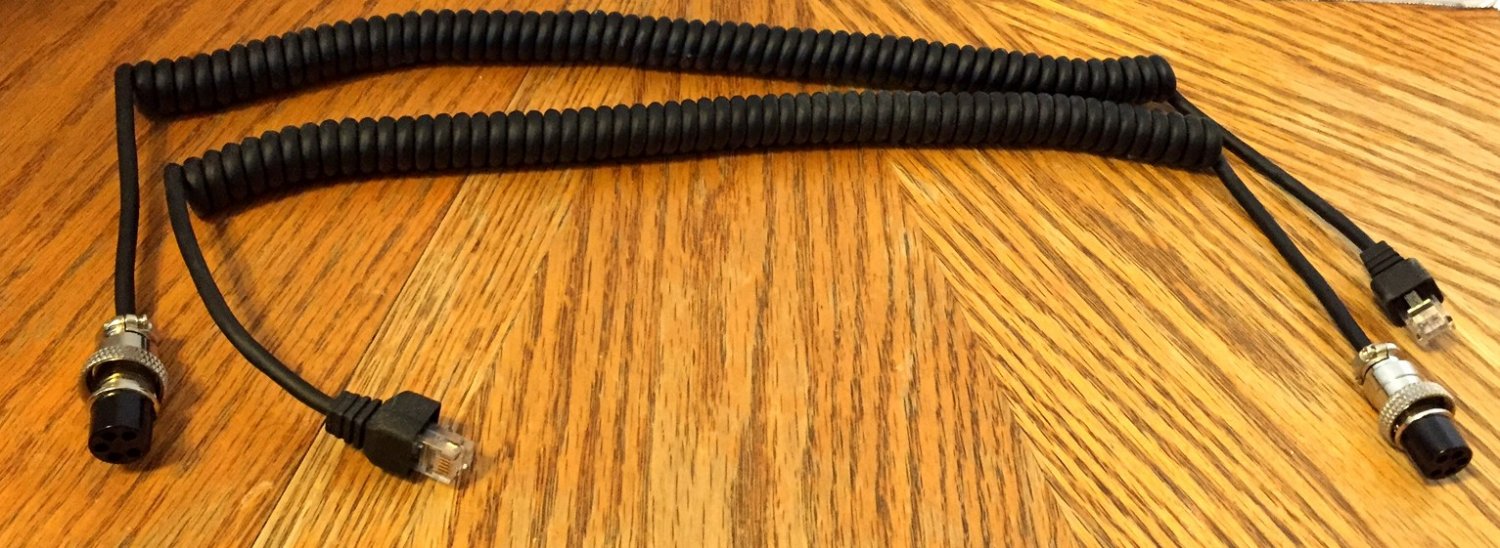 2 NEW Astatic EchoMax 2000 Coiled Microphone Cords PREWIRED 4,5,6 Pin