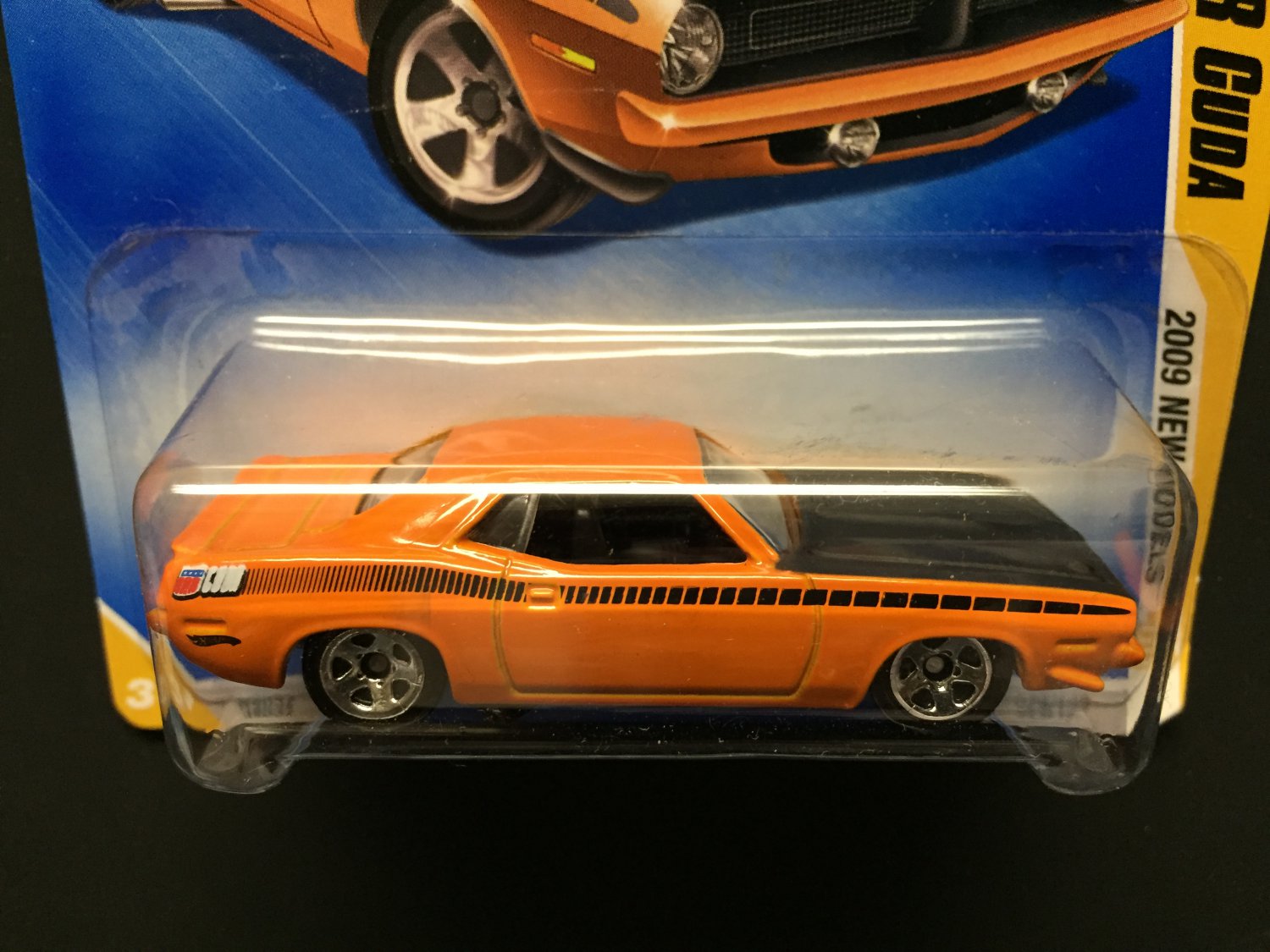 Hot Wheels '70 Plymouth AAR Cuda - Orange - 2009 New Models