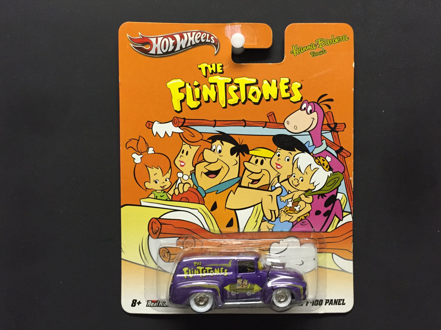 Hot Wheels Flintstones '56 Ford F-100 Panel - Real Riders Metal.