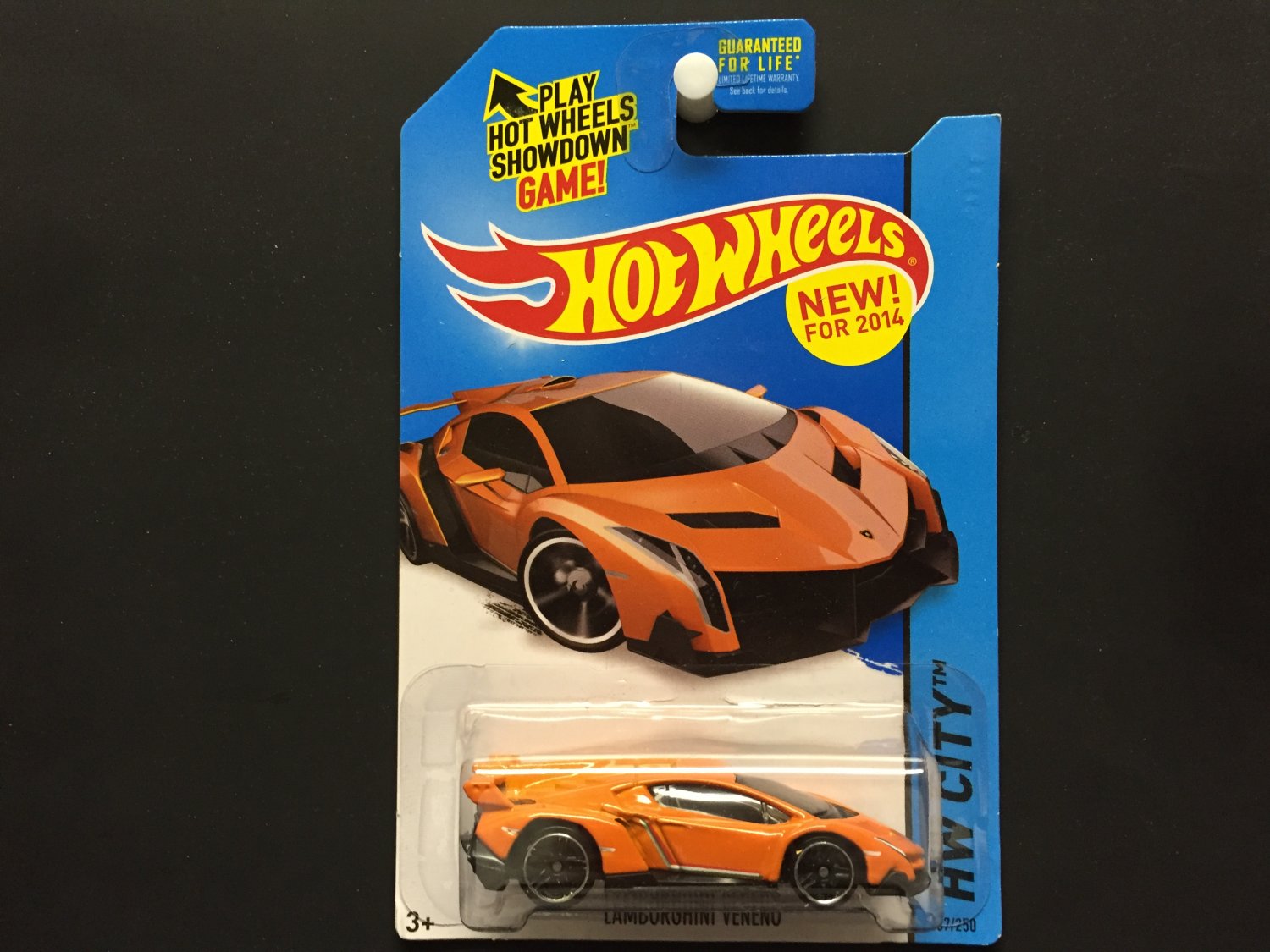 Hot Wheels Lamborghini Veneno (Orange) - HW City 2014