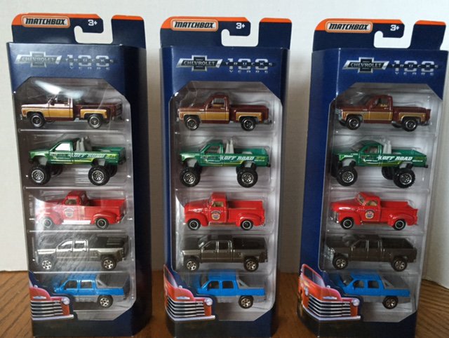 Matchbox GM 100th Anniversary 5-Car Collection Pack