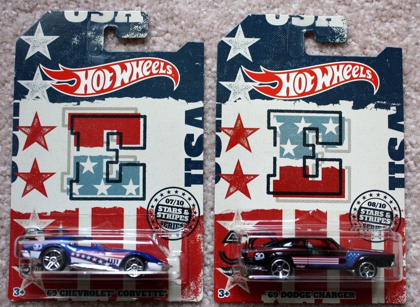 2018 Hot Wheels 50th Anniversary "Stars 'n Stripes" - Complete Set of 10