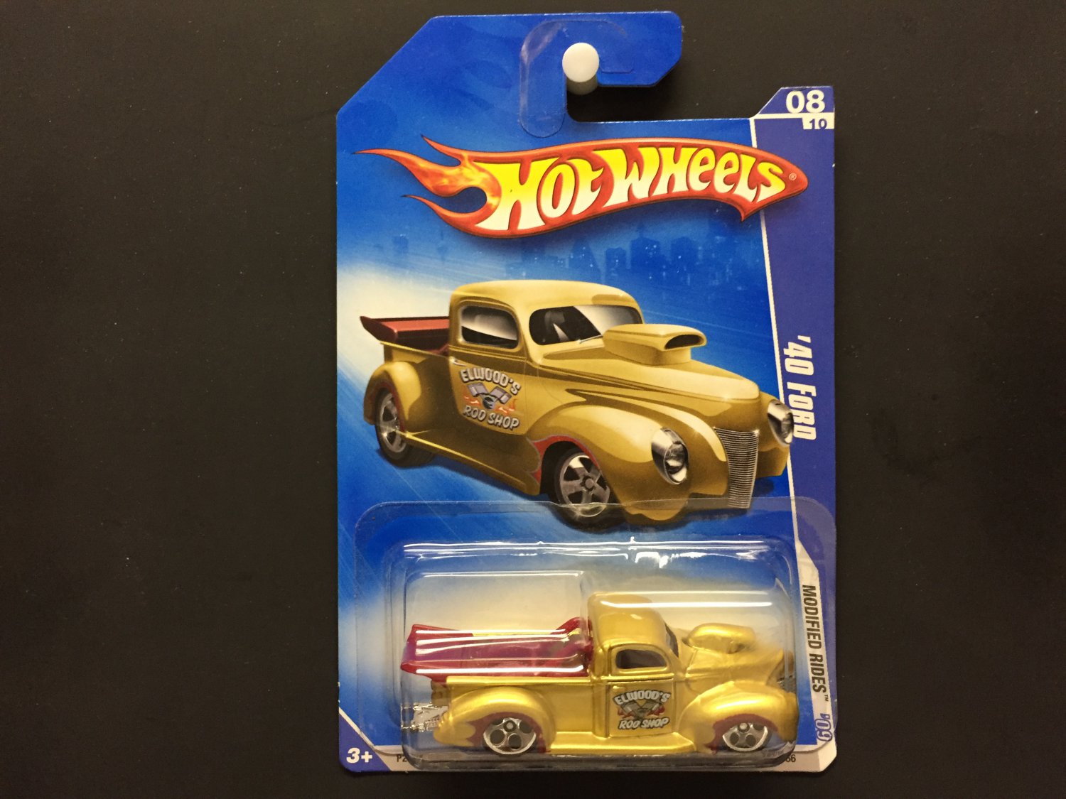 Hot Wheels 40 Ford Gold Modified Rides 09 0810 0180