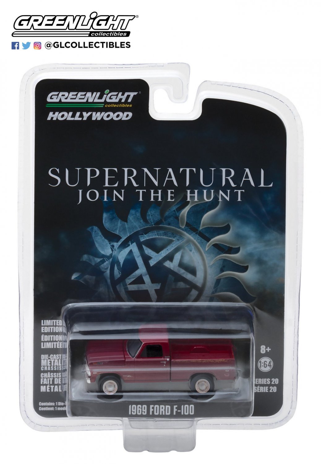 GreenLight 1/64 Hollywood Series 20 - Supernatural (2012-Current TV Series) - 1969 Ford F-100