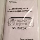 Ranger Superstar 158EDX 10 Meter Radio Owners Manual SS-158EDX
