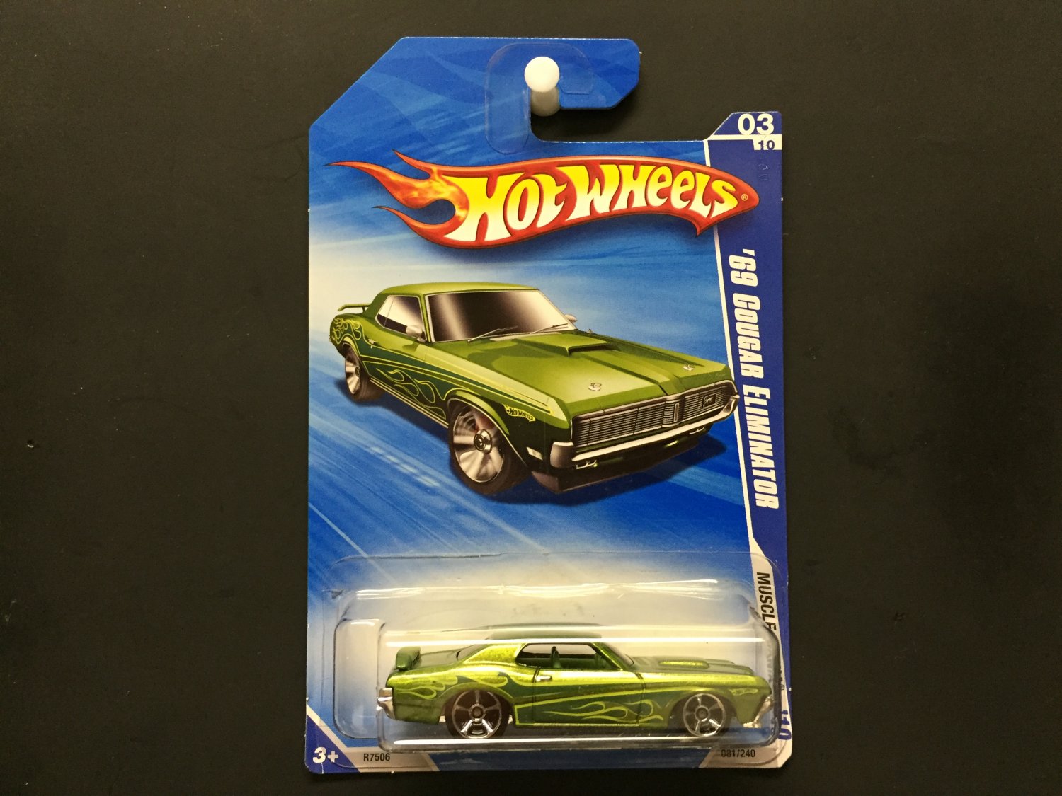 Hot Wheels '69 Cougar Eliminator (green) Muscle Mania '10