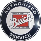 LARGE 24" Buick Authorized Service - Vintage Embossed Tin Metal Sign