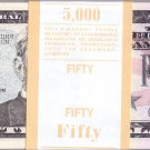 50 Dollars old Collect Banknotes 1 Pack souvenir