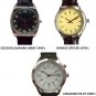 3 Watches CZECHOSLOVAKIAN SOLDIER 1940's + chinese officer 1970's +  CANADIAN PILOT 1960's