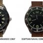 2 Watches Israeli naval commando 1950's + EGYPTIAN NAVAL 1950's