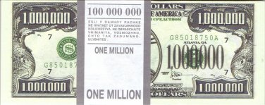 1 billion Dollars Collect Banknotes 1 Pack souvenir
