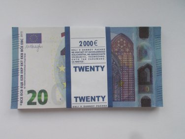 20&acirc;�&not; 20 EUR euro  Collect Banknotes 1 Pack souvenir