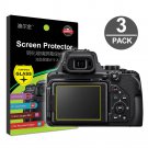3-Pack Tempered Glass LCD Screen Protector Compatible with Nikon Coolpix P1000 Digital Camera