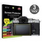 3-Pack Tempered Glass LCD Screen Protector Compatible with Fujifilm X-T3 / XT3 Digital Camera