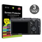 3-Pack Tempered Glass LCD Screen Protector Compatible with Ricoh GR GR II GRII Digital Camera