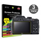 3-Pack Tempered Glass LCD Screen Protector for Nikon Coolpix B500 Digital Camera
