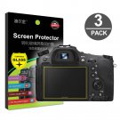 3-Pack Tempered Glass Screen Protector w/ Top LCD Film for Sony Cyber-Shot RX10 Mark II III IV