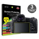 3-Pack Tempered Glass Screen Protector w/ Top LCD Film for Canon EOS R Mirrorless Digital Camera