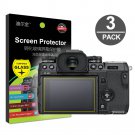 3-Pack Tempered Glass Screen Protector w/ Top LCD Film for Fujifilm X-H1 / XH1 Digital Camera