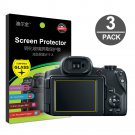 3-Pack Tempered Glass LCD Screen Protector for Canon PowerShot SX70 SX60 HS SX70HS SX60HS
