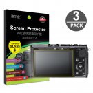 3-Pack Tempered Glass LCD Screen Protector for Fujifilm X70 & Leica SL Typ601 Digital Camera