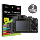 3-Pack Tempered Glass LCD Screen Protector for Nikon Coolpix P530 P510 Digital Camera