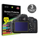 3-Pack Tempered Glass LCD Screen Protector for Canon EOS 600D Rebel T3i / EOS M M2 Digital Camera