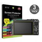 3-Pack Tempered Glass LCD Screen Protector for Nikon 1 J5 J4 V3 Mirrorless Digital Camera