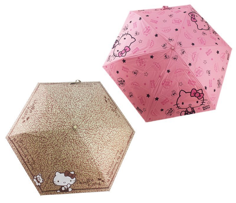 Sanrio Hello Kitty Print Folding Umbrella Pink