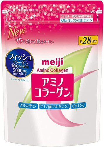 Meiji Amino Collagen Powder Refill 196g 28days Supplement
