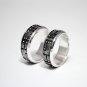 Sterling Silver Wedding Industrial Rings "Pacarendus"