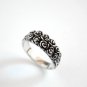 Sterling Silver Ring Big Roses