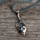 Silver Pendant with Topaz