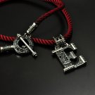 Silver Letter Initial E pendant