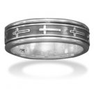 Oxidized Cross Spin Ring