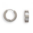 13.5mm x 3.5mm Stainless Steel Hoop Earrings