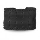 Black Leather Cuff Bracelet