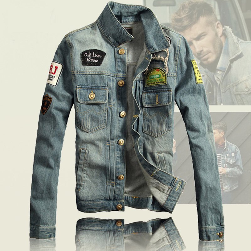 men denim jacket online shopping trendy clothes jean jacket mens cool