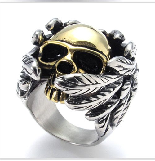 titanium rings for men SKULL rings fashion jewelry COOL
