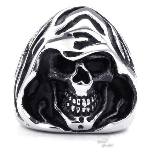 titanium rings for men skull cool Finger Rings wizard style
