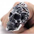 Men skull cool Finger Rings PUNK style  titanium rings for men SKULL rings fashion jewelry COOL