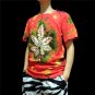unique Men tie dye shirts leaf tie dyeing tie dye designs professional Handmade