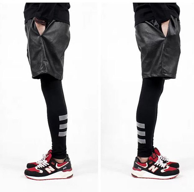 3M reflective fashion mens sports leggings jogger pants hiphop mens tights and leggings