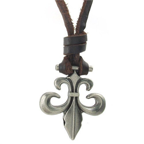men Genuine Leather Adjustable chain necklaces chrome hearts Pendant best gifts